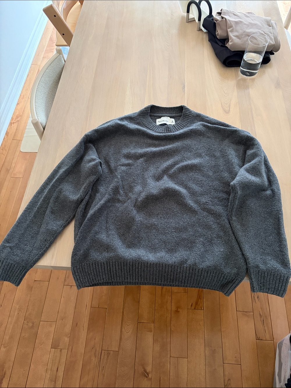 Abercrombie oversized crew sweater
